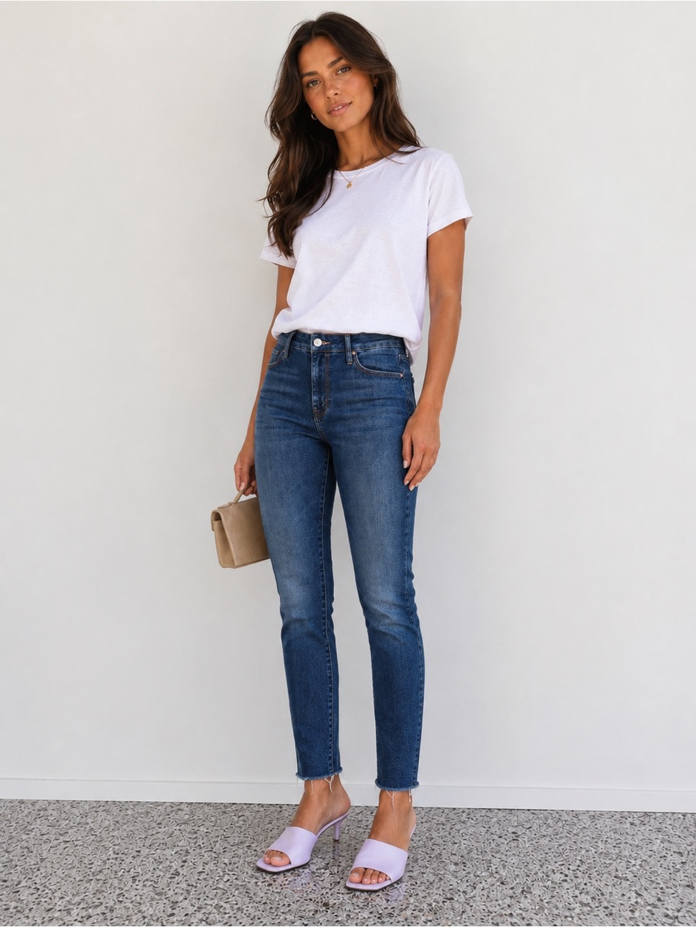 MOTHER The Looker Ankle Fray Moonlust Privateer High Rise Skinny Jeans 28